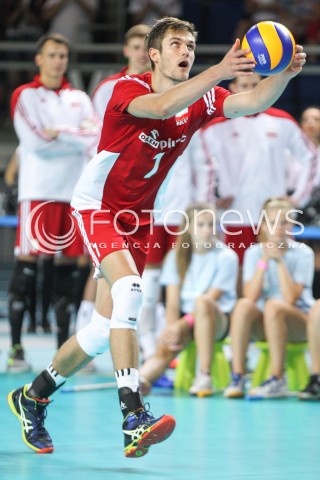  23.08.2015 TORUN ARENA<br />XIII MEMORIAL HUBERTA JERZEGO WAGNERA <br />MECZ POLSKA - IRAN ( MATCH POLAND - IRAN ) <br />N/Z KAROL KLOS SYLWETKA <br /> 