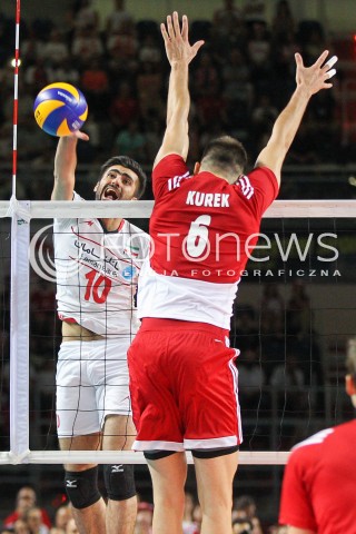  23.08.2015 TORUN ARENA<br />XIII MEMORIAL HUBERTA JERZEGO WAGNERA <br />MECZ POLSKA - IRAN ( MATCH POLAND - IRAN ) <br />N/Z AMIR GHAFOUR <br /> 