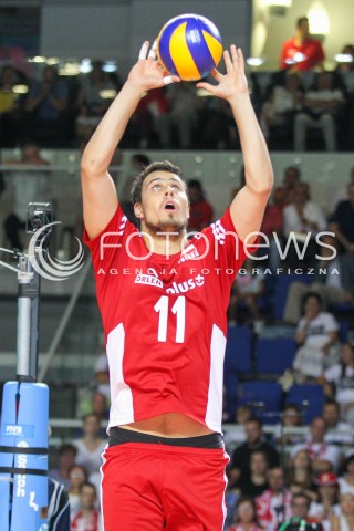  23.08.2015 TORUN ARENA<br />XIII MEMORIAL HUBERTA JERZEGO WAGNERA <br />MECZ POLSKA - IRAN ( MATCH POLAND - IRAN ) <br />N/Z FABIAN DRZYZGA SYLWETKA <br /> 