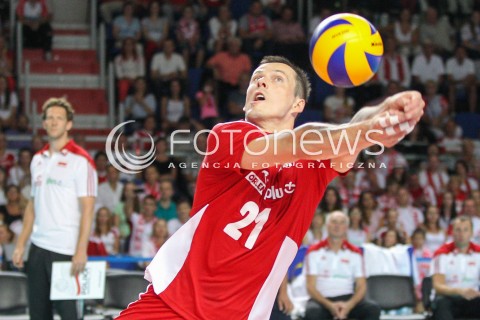  23.08.2015 TORUN ARENA<br />XIII MEMORIAL HUBERTA JERZEGO WAGNERA <br />MECZ POLSKA - IRAN ( MATCH POLAND - IRAN ) <br />N/Z RAFAL BUSZEK SYLWETKA <br /> 
