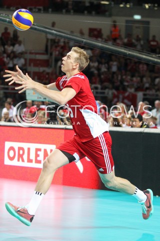  23.08.2015 TORUN ARENA<br />XIII MEMORIAL HUBERTA JERZEGO WAGNERA <br />MECZ POLSKA - IRAN ( MATCH POLAND - IRAN ) <br />N/Z ARTUR SZALPUK SYLWETKA <br /> 