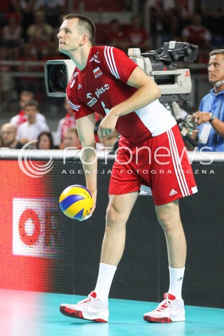  23.08.2015 TORUN ARENA<br />XIII MEMORIAL HUBERTA JERZEGO WAGNERA <br />MECZ POLSKA - IRAN ( MATCH POLAND - IRAN ) <br />N/Z BARTOSZ KUREK SYLWETKA <br /> 