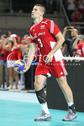  23.08.2015 TORUN ARENA<br />XIII MEMORIAL HUBERTA JERZEGO WAGNERA <br />MECZ POLSKA - IRAN ( MATCH POLAND - IRAN ) <br />N/Z DAWID KONARSKI SYLWETKA <br /> 