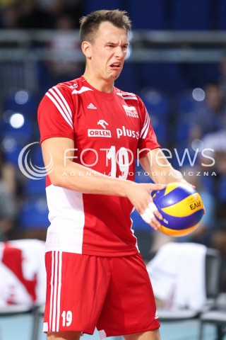  23.08.2015 TORUN ARENA<br />XIII MEMORIAL HUBERTA JERZEGO WAGNERA <br />MECZ POLSKA - IRAN ( MATCH POLAND - IRAN ) <br />N/Z WOJCIECH WLODARCZYK SYLWETKA <br /> 