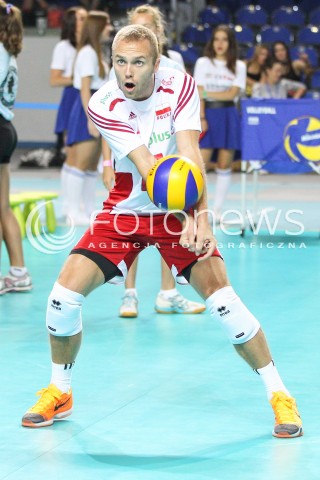  23.08.2015 TORUN ARENA<br />XIII MEMORIAL HUBERTA JERZEGO WAGNERA <br />MECZ POLSKA - IRAN ( MATCH POLAND - IRAN ) <br />N/Z PAWEL ZATORSKI SYLWETKA <br /> 