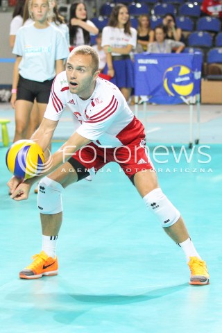  23.08.2015 TORUN ARENA<br />XIII MEMORIAL HUBERTA JERZEGO WAGNERA <br />MECZ POLSKA - IRAN ( MATCH POLAND - IRAN ) <br />N/Z PAWEL ZATORSKI SYLWETKA <br /> 