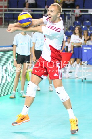  23.08.2015 TORUN ARENA<br />XIII MEMORIAL HUBERTA JERZEGO WAGNERA <br />MECZ POLSKA - IRAN ( MATCH POLAND - IRAN ) <br />N/Z PAWEL ZATORSKI SYLWETKA <br /> 