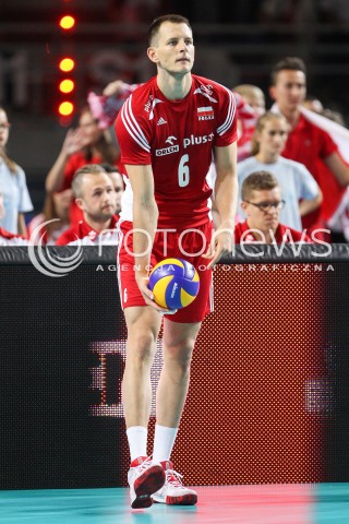  23.08.2015 TORUN ARENA<br />XIII MEMORIAL HUBERTA JERZEGO WAGNERA <br />MECZ POLSKA - IRAN ( MATCH POLAND - IRAN ) <br />N/Z BARTOSZ KUREK SYLWETKA <br /> 