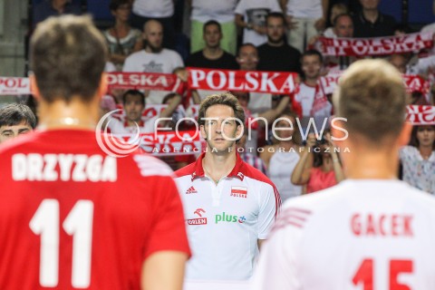  23.08.2015 TORUN ARENA<br />XIII MEMORIAL HUBERTA JERZEGO WAGNERA <br />MECZ POLSKA - IRAN ( MATCH POLAND - IRAN ) <br />N/Z STEPHANE ANTIGA TRENER ( HEAD COACH ) KIBICE<br /> 