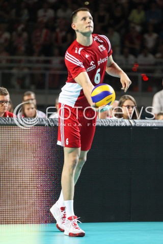  23.08.2015 TORUN ARENA<br />XIII MEMORIAL HUBERTA JERZEGO WAGNERA <br />MECZ POLSKA - IRAN ( MATCH POLAND - IRAN ) <br />N/Z BARTOSZ KUREK SYLWETKA <br /> 
