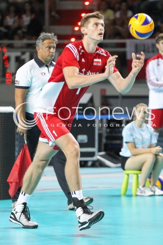  23.08.2015 TORUN ARENA<br />XIII MEMORIAL HUBERTA JERZEGO WAGNERA <br />MECZ POLSKA - IRAN ( MATCH POLAND - IRAN ) <br />N/Z PIOTR NOWAKOWSKI SYLWETKA <br /> 