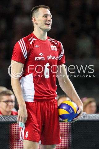  23.08.2015 TORUN ARENA<br />XIII MEMORIAL HUBERTA JERZEGO WAGNERA <br />MECZ POLSKA - IRAN ( MATCH POLAND - IRAN ) <br />N/Z BARTOSZ KUREK SYLWETKA <br /> 