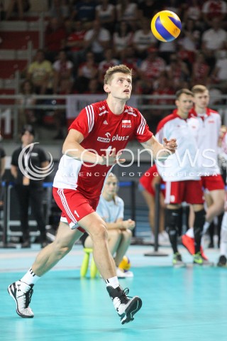  23.08.2015 TORUN ARENA<br />XIII MEMORIAL HUBERTA JERZEGO WAGNERA <br />MECZ POLSKA - IRAN ( MATCH POLAND - IRAN ) <br />N/Z PIOTR NOWAKOWSKI SYLWETKA <br /> 