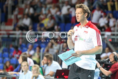  23.08.2015 TORUN ARENA<br />XIII MEMORIAL HUBERTA JERZEGO WAGNERA <br />MECZ POLSKA - IRAN ( MATCH POLAND - IRAN ) <br />N/Z STEPHANE ANTIGA TRENER ( HEAD COACH ) <br /> 