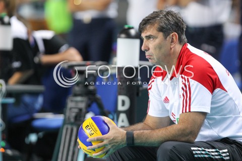  24.08.2015 TORUN ARENA<br />XIII MEMORIAL HUBERTA JERZEGO WAGNERA <br />MECZ POLSKA - FRANCJA ( MATCH POLAND - FRANCE ) <br />N/Z PHILIPPE BLAIN II TRENER ( ASSISTANT COACH ) SYLWETKA <br /> 