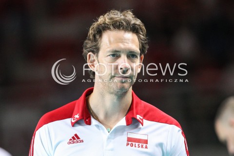  24.08.2015 TORUN ARENA<br />XIII MEMORIAL HUBERTA JERZEGO WAGNERA <br />MECZ POLSKA - FRANCJA ( MATCH POLAND - FRANCE ) <br />N/Z STEPHANE ANTIGA TRENER ( HEAD COACH ) <br /> 