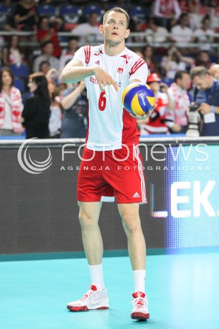  24.08.2015 TORUN ARENA<br />XIII MEMORIAL HUBERTA JERZEGO WAGNERA <br />MECZ POLSKA - FRANCJA ( MATCH POLAND - FRANCE ) <br />N/Z BARTOSZ KUREK SYLWETKA <br /> 