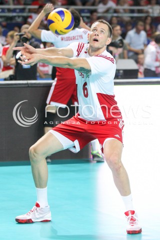  24.08.2015 TORUN ARENA<br />XIII MEMORIAL HUBERTA JERZEGO WAGNERA <br />MECZ POLSKA - FRANCJA ( MATCH POLAND - FRANCE ) <br />N/Z BARTOSZ KUREK SYLWETKA <br /> 