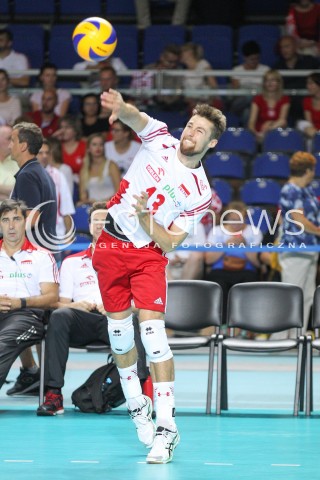  24.08.2015 TORUN ARENA<br />XIII MEMORIAL HUBERTA JERZEGO WAGNERA <br />MECZ POLSKA - FRANCJA ( MATCH POLAND - FRANCE ) <br />N/Z MICHAL KUBIAK SYLWETKA <br /> 