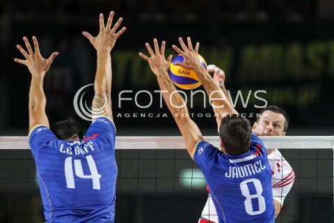  24.08.2015 TORUN ARENA<br />XIII MEMORIAL HUBERTA JERZEGO WAGNERA <br />MECZ POLSKA - FRANCJA ( MATCH POLAND - FRANCE ) <br />N/Z RAFAL BUSZEK <br /> 