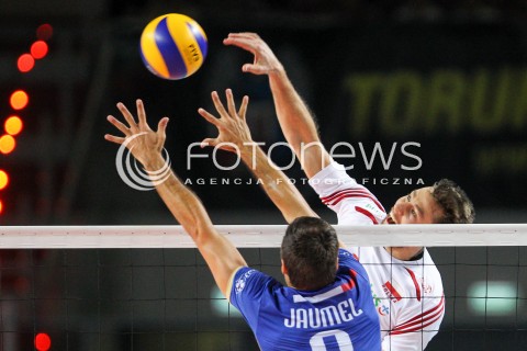  24.08.2015 TORUN ARENA<br />XIII MEMORIAL HUBERTA JERZEGO WAGNERA <br />MECZ POLSKA - FRANCJA ( MATCH POLAND - FRANCE ) <br />N/Z MICHAL KUBIAK <br /> 