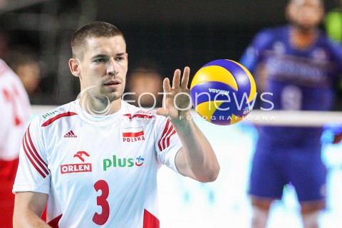  24.08.2015 TORUN ARENA<br />XIII MEMORIAL HUBERTA JERZEGO WAGNERA <br />MECZ POLSKA - FRANCJA ( MATCH POLAND - FRANCE ) <br />N/Z DAWID KONARSKI SYLWETKA <br /> 