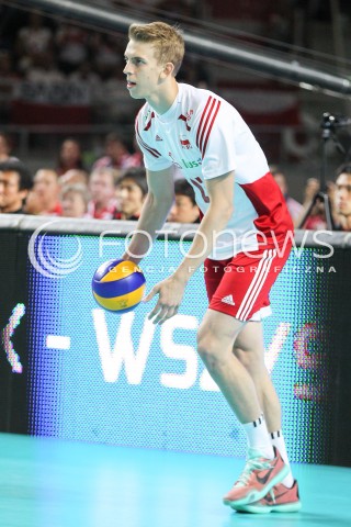  24.08.2015 TORUN ARENA<br />XIII MEMORIAL HUBERTA JERZEGO WAGNERA <br />MECZ POLSKA - FRANCJA ( MATCH POLAND - FRANCE ) <br />N/Z ARTUR SZALPUK SYLWETKA <br /> 