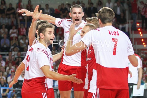  24.08.2015 TORUN ARENA<br />XIII MEMORIAL HUBERTA JERZEGO WAGNERA <br />MECZ POLSKA - FRANCJA ( MATCH POLAND - FRANCE ) <br />N/Z DAWID KONARSKI GRZEGORZ LOMACZ RADOSC EMOCJE <br /> 