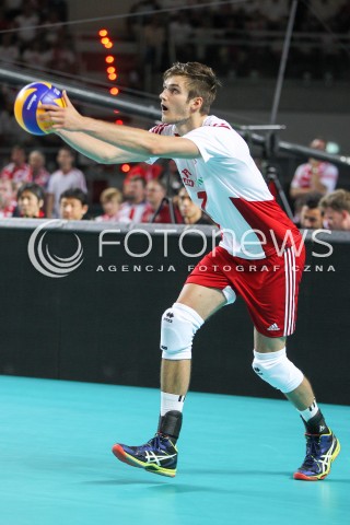  24.08.2015 TORUN ARENA<br />XIII MEMORIAL HUBERTA JERZEGO WAGNERA <br />MECZ POLSKA - FRANCJA ( MATCH POLAND - FRANCE ) <br />N/Z KAROL KLOS SYLWETKA <br /> 