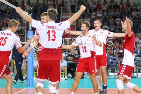  24.08.2015 TORUN ARENA<br />XIII MEMORIAL HUBERTA JERZEGO WAGNERA <br />MECZ POLSKA - FRANCJA ( MATCH POLAND - FRANCE ) <br />N/Z GRZEGORZ LOMACZ DAWID KONARSKI RADOSC EMOCJE <br /> 