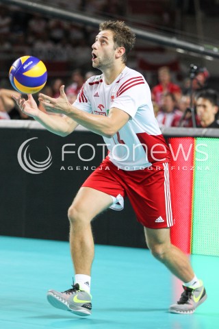  24.08.2015 TORUN ARENA<br />XIII MEMORIAL HUBERTA JERZEGO WAGNERA <br />MECZ POLSKA - FRANCJA ( MATCH POLAND - FRANCE ) <br />N/Z GRZEGORZ LOMACZ SYLWETKA <br /> 
