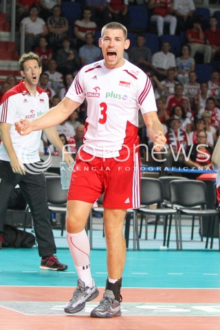  24.08.2015 TORUN ARENA<br />XIII MEMORIAL HUBERTA JERZEGO WAGNERA <br />MECZ POLSKA - FRANCJA ( MATCH POLAND - FRANCE ) <br />N/Z DAWID KONARSKI SYLWETKA RADOSC EMOCJE <br /> 