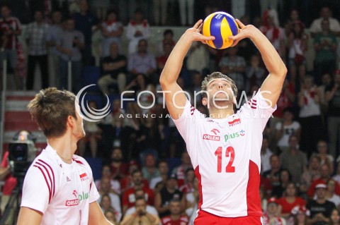  24.08.2015 TORUN ARENA<br />XIII MEMORIAL HUBERTA JERZEGO WAGNERA <br />MECZ POLSKA - FRANCJA ( MATCH POLAND - FRANCE ) <br />N/Z GRZEGORZ LOMACZ SYLWETKA <br /> 