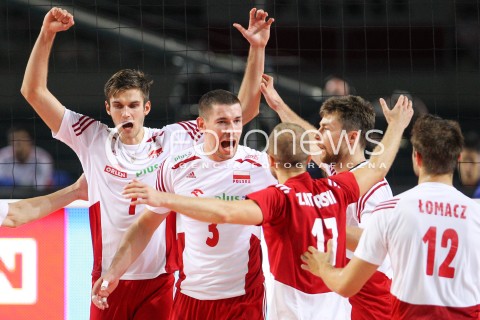  24.08.2015 TORUN ARENA<br />XIII MEMORIAL HUBERTA JERZEGO WAGNERA <br />MECZ POLSKA - FRANCJA ( MATCH POLAND - FRANCE ) <br />N/Z KAROL KLOS DAWID KONARSKI RADOSC EMOCJE <br /> 