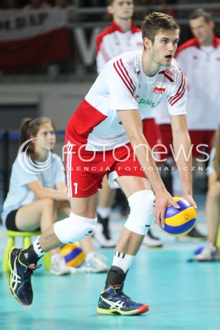  24.08.2015 TORUN ARENA<br />XIII MEMORIAL HUBERTA JERZEGO WAGNERA <br />MECZ POLSKA - FRANCJA ( MATCH POLAND - FRANCE ) <br />N/Z KAROL KLOS SYLWETKA <br /> 