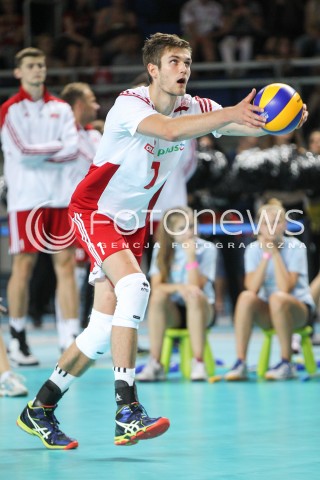  24.08.2015 TORUN ARENA<br />XIII MEMORIAL HUBERTA JERZEGO WAGNERA <br />MECZ POLSKA - FRANCJA ( MATCH POLAND - FRANCE ) <br />N/Z KAROL KLOS SYLWETKA <br /> 