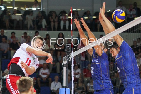  24.08.2015 TORUN ARENA<br />XIII MEMORIAL HUBERTA JERZEGO WAGNERA <br />MECZ POLSKA - FRANCJA ( MATCH POLAND - FRANCE ) <br />N/Z MICHAL KUBIAK <br /> 