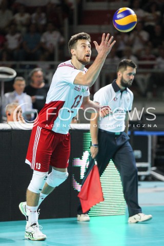  24.08.2015 TORUN ARENA<br />XIII MEMORIAL HUBERTA JERZEGO WAGNERA <br />MECZ POLSKA - FRANCJA ( MATCH POLAND - FRANCE ) <br />N/Z MICHAL KUBIAK SYLWETKA <br /> 