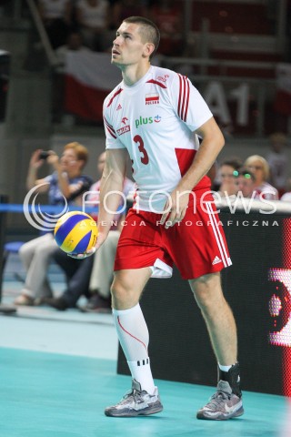  24.08.2015 TORUN ARENA<br />XIII MEMORIAL HUBERTA JERZEGO WAGNERA <br />MECZ POLSKA - FRANCJA ( MATCH POLAND - FRANCE ) <br />N/Z DAWID KONARSKI SYLWETKA <br /> 