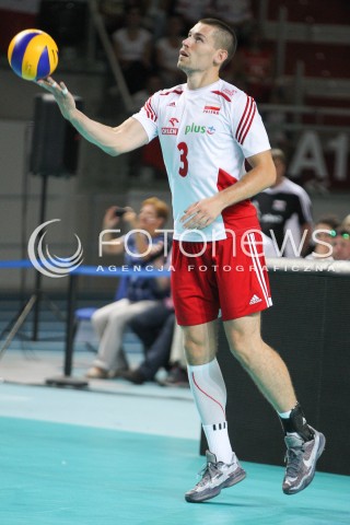  24.08.2015 TORUN ARENA<br />XIII MEMORIAL HUBERTA JERZEGO WAGNERA <br />MECZ POLSKA - FRANCJA ( MATCH POLAND - FRANCE ) <br />N/Z DAWID KONARSKI SYLWETKA <br /> 