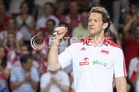  24.08.2015 TORUN ARENA<br />XIII MEMORIAL HUBERTA JERZEGO WAGNERA <br />MECZ POLSKA - FRANCJA ( MATCH POLAND - FRANCE ) <br />N/Z STEPHANE ANTIGA TRENER ( HEAD COACH ) SYLWETKA RADOSC EMOCJE <br /> 