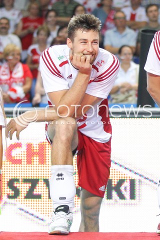  24.08.2015 TORUN ARENA<br />XIII MEMORIAL HUBERTA JERZEGO WAGNERA <br />MECZ POLSKA - FRANCJA ( MATCH POLAND - FRANCE ) <br />N/Z MICHAL KUBIAK SYLWETKA <br /> 