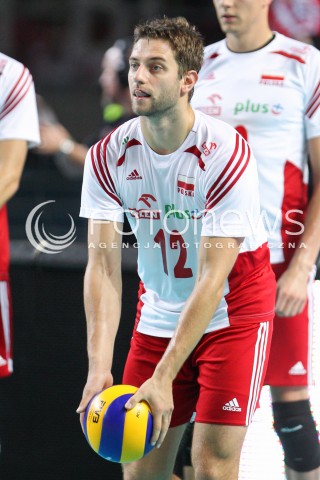  24.08.2015 TORUN ARENA<br />XIII MEMORIAL HUBERTA JERZEGO WAGNERA <br />MECZ POLSKA - FRANCJA ( MATCH POLAND - FRANCE ) <br />N/Z GRZEGORZ LOMACZ SYLWETKA <br /> 