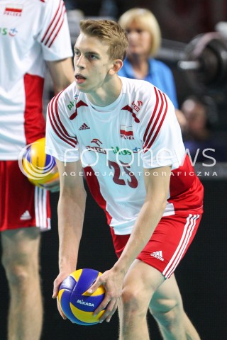  24.08.2015 TORUN ARENA<br />XIII MEMORIAL HUBERTA JERZEGO WAGNERA <br />MECZ POLSKA - FRANCJA ( MATCH POLAND - FRANCE ) <br />N/Z ARTUR SZALPUK SYLWETKA <br /> 