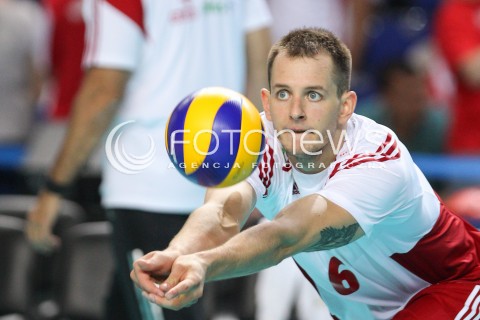  24.08.2015 TORUN ARENA<br />XIII MEMORIAL HUBERTA JERZEGO WAGNERA <br />MECZ POLSKA - FRANCJA ( MATCH POLAND - FRANCE ) <br />N/Z BARTOSZ KUREK SYLWETKA <br /> 