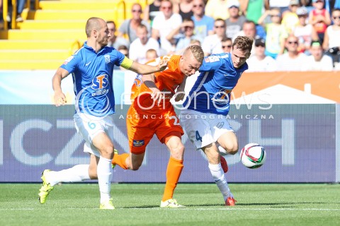  30.08.2015 MIELEC <br />PILKA NOZNA T-MOBILE EKSTRAKLASA SEZON 2015/2016 7. KOLEJKA <br />FOOTBALL POLISH EKSTRAKLASA SEASON 2015/2016 <br />MECZ TERMALICA BRUK-BET NIECIECZA - LECH POZNAN <br />N/Z DARIUSZ JARECKI TOMASZ KEDZIORA LUKASZ TRALKA <br /> 