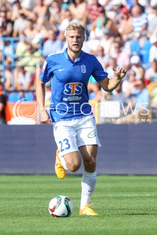  30.08.2015 MIELEC <br />PILKA NOZNA T-MOBILE EKSTRAKLASA SEZON 2015/2016 7. KOLEJKA <br />FOOTBALL POLISH EKSTRAKLASA SEASON 2015/2016 <br />MECZ TERMALICA BRUK-BET NIECIECZA - LECH POZNAN <br />N/Z PAULUS ARAJUURI SYLWETKA <br /> 