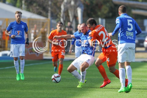  30.08.2015 MIELEC <br />PILKA NOZNA T-MOBILE EKSTRAKLASA SEZON 2015/2016 7. KOLEJKA <br />FOOTBALL POLISH EKSTRAKLASA SEASON 2015/2016 <br />MECZ TERMALICA BRUK-BET NIECIECZA - LECH POZNAN <br />N/Z WOJCIECH KEDZIORA SZYMON PAWLOWSKI <br /> 