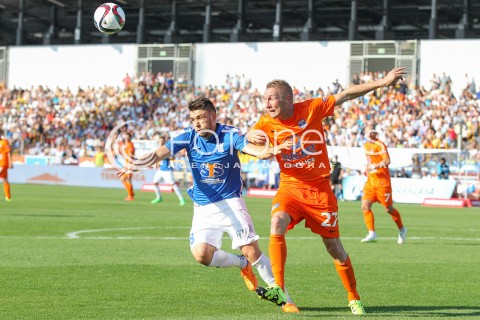 30.08.2015 MIELEC <br />PILKA NOZNA T-MOBILE EKSTRAKLASA SEZON 2015/2016 7. KOLEJKA <br />FOOTBALL POLISH EKSTRAKLASA SEASON 2015/2016 <br />MECZ TERMALICA BRUK-BET NIECIECZA - LECH POZNAN <br />N/Z DARIUSZ FORMELLA DARIUSZ JARECKI <br /> 