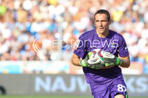  30.08.2015 MIELEC <br />PILKA NOZNA T-MOBILE EKSTRAKLASA SEZON 2015/2016 7. KOLEJKA <br />FOOTBALL POLISH EKSTRAKLASA SEASON 2015/2016 <br />MECZ TERMALICA BRUK-BET NIECIECZA - LECH POZNAN <br />N/Z SEBASTIAN NOWAK SYLWETKA<br /> 